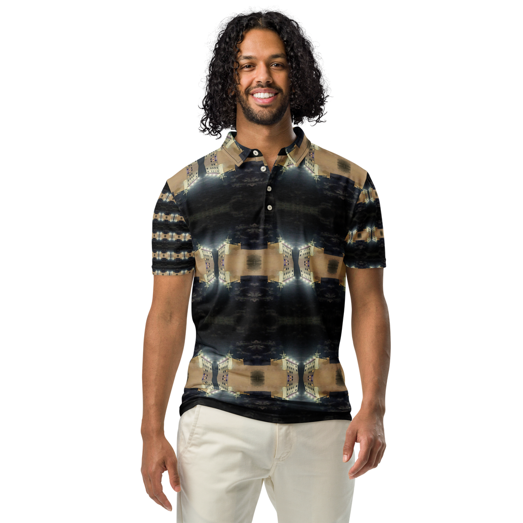 NYC water coloured | Men’s slim fit polo