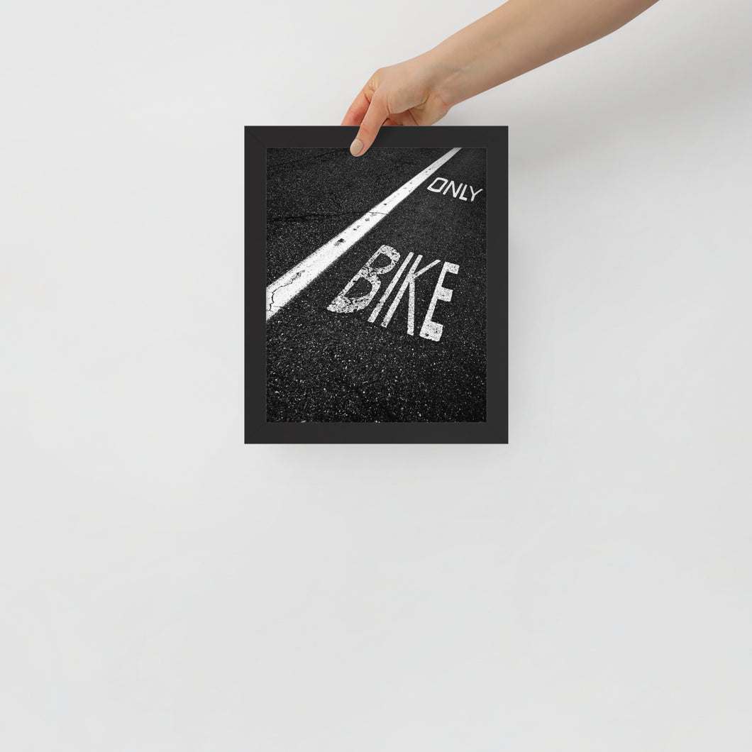 Only Bike | Framed poster