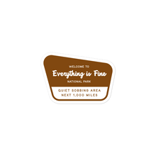 Load image into Gallery viewer, Sobbing Area Ahead | Bubble-free stickers