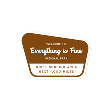Load image into Gallery viewer, Sobbing Area Ahead | Bubble-free stickers