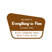 Load image into Gallery viewer, Sobbing Area Ahead | Bubble-free stickers