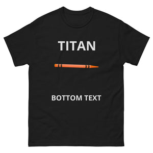 TITAN BOTTOM TEXT | Men's heavyweight tee