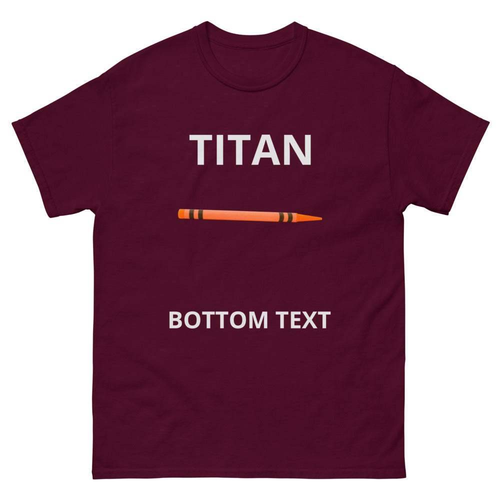 TITAN BOTTOM TEXT | Men's heavyweight tee