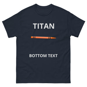TITAN BOTTOM TEXT | Men's heavyweight tee