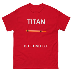 TITAN BOTTOM TEXT | Men's heavyweight tee
