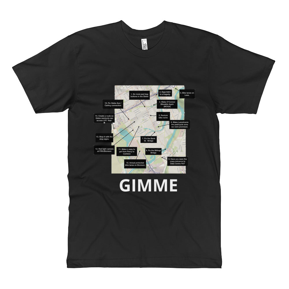 GIMME in Ottawa Capital Ward - Unisex Fine Jersey Tall T-Shirt
