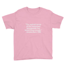 Load image into Gallery viewer, asphalt bourgeoisie - Youth Short Sleeve T-Shirt