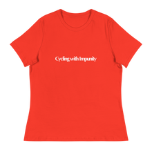 Load image into Gallery viewer, Cycling with Impunity | Women&#39;s Relaxed T-Shirt